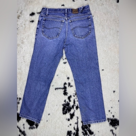Lee Men’s Medium Wash Straight Leg Regular Fit Denim Jeans Size 33x32 - Picture 6 of 8
